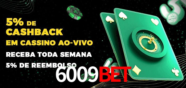 Promoções do cassino ao Vivo 6009bet